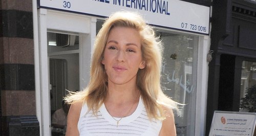 Ellie Goulding wearing hotpants 