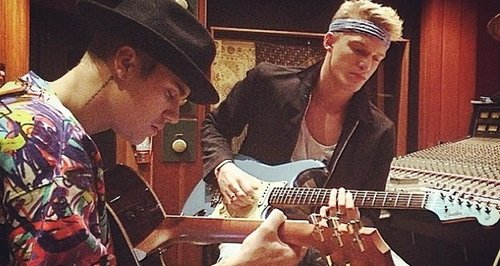 Justin Bieber Cody Simpson Recording Studio Instag