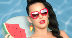 Katy Perry eating watermelon