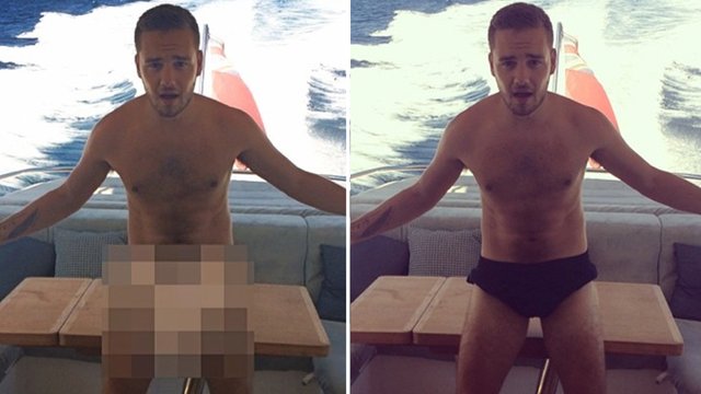 Liam Payne naked instagram picture