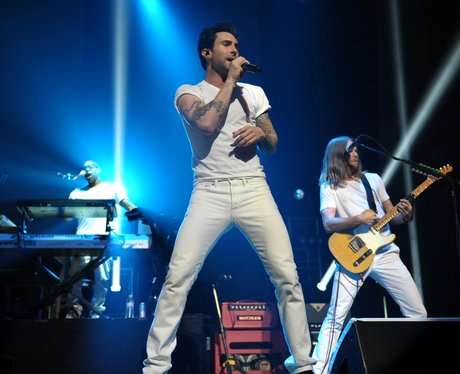 in white