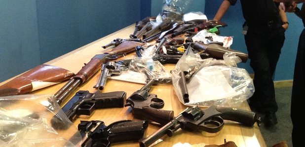 guns handed to police