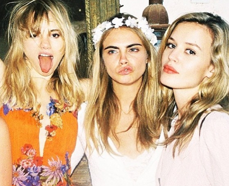 Cara Delevigne, Georgie May Jagger and Suki Waterh