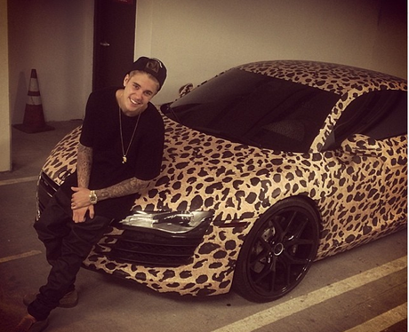 Justin Bieber Leopard Print Car
