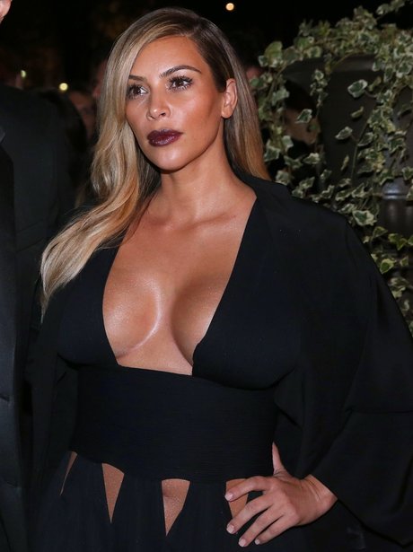 Kim Kardashian Low Cut Top