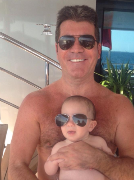 Simon Cowell and baby son