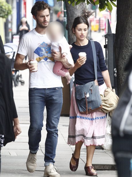 Jamie Dornan wife Amelia and daughter in London