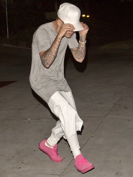 Justin Bieber Hiding