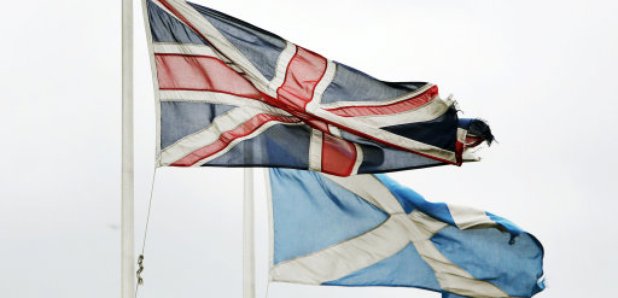 Saltire and union flag