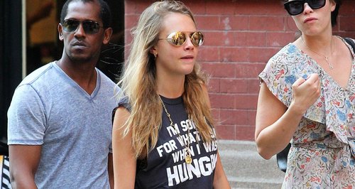 Cara Delevingne Slogan T Shirt