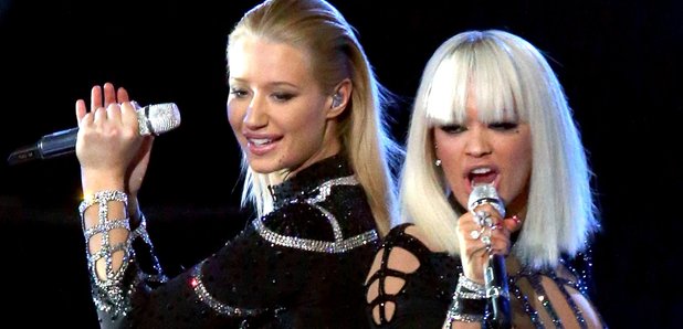 Iggy Azalea And Rita Ora MTV VMA 2014