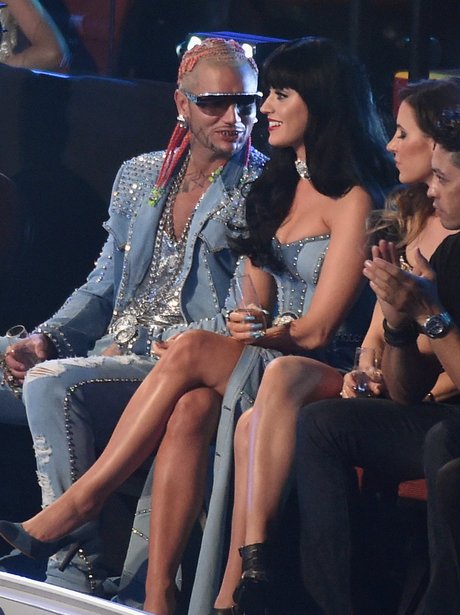 Katy Perry Watching the MTV VMA 2014 show