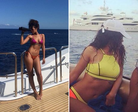 Rihanna on holiday
