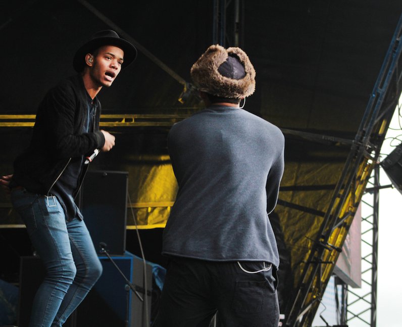Rizzle Kicks on Stage at Fusion Festival