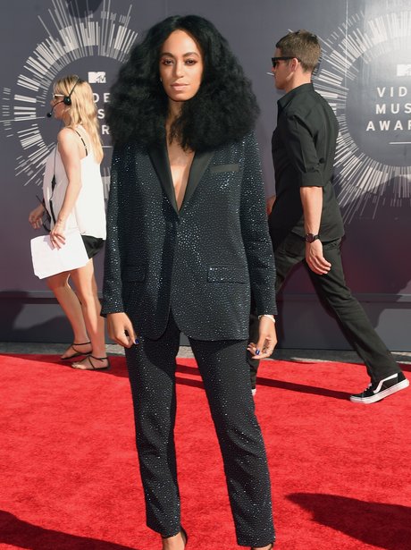 Solange Knowles MTV VMAs 2014 Red Carpet
