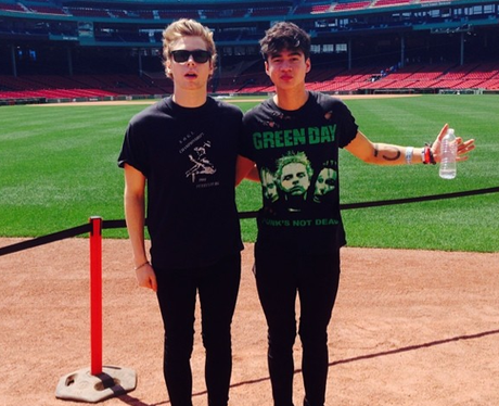 Boy Bands Wearing Other Boy Band's Merchandise