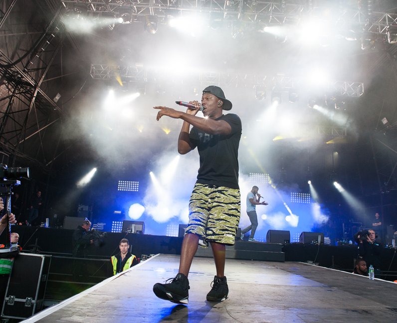 Dizzee Rascal on Stage at Fusion Festival