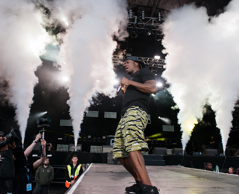 Dizzee Rascal on Stage at Fusion Festival