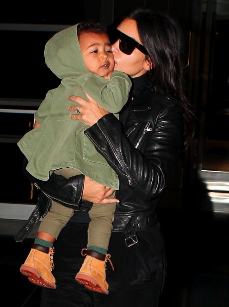 Kim Kardashian Kissing North