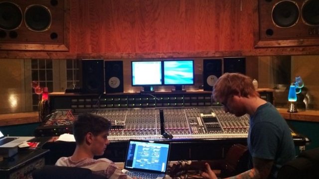 Martin Garrix Ed Sheeran Recording Studio Instagra