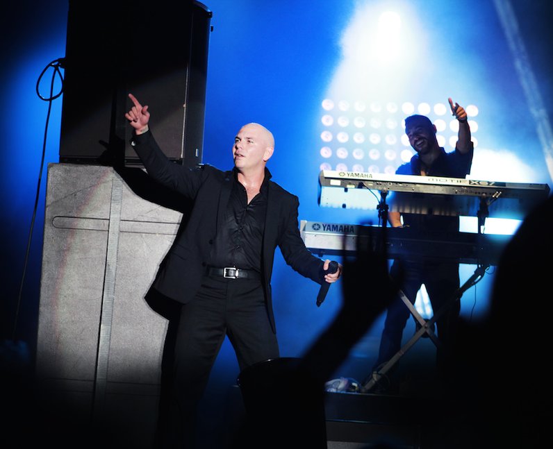Pitbull on Stage at Fusion Festival