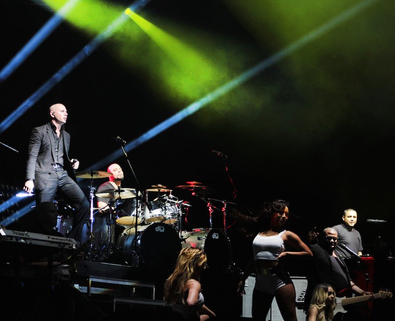 Pitbull on Stage at Fusion Festival