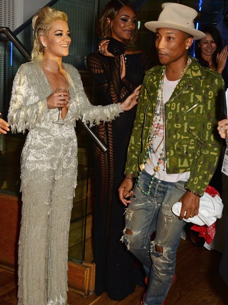 Rita Ora and Pharrell Williams