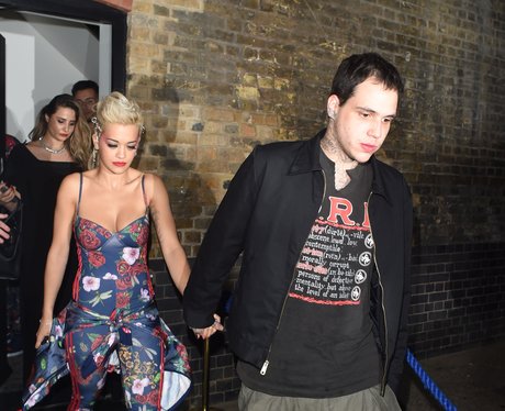 Rita Ora and Ricky Hilfiger Holding Hands