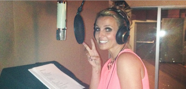 Britney Spears in the studio 