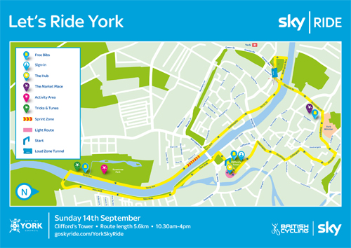 sky ride york map