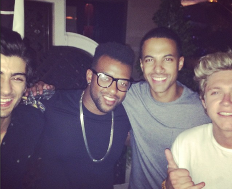 Marvin Humes, Niall Horan and Zayn Mlaik