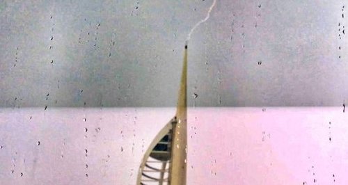 Portsmouth Spinnaker Tower lightning