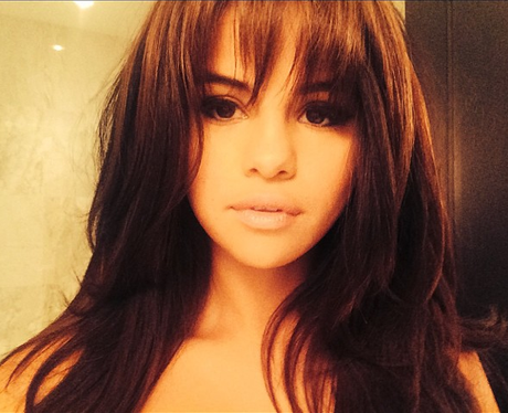 Selena Gomez with a fringe