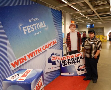 Capital FM At Manchester Ikea - Ed Sheeran Give Aw