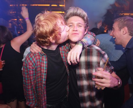 Ed Sheeran and Niall Horan Kiss