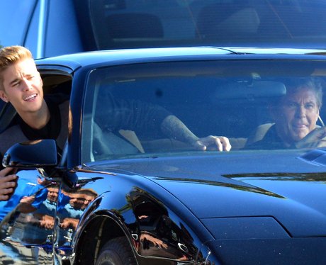 Justin Bieber and David Hasselhoff