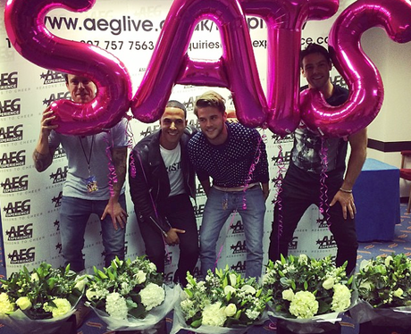 The Saturdays Husbands/Boyfriends Suprise them