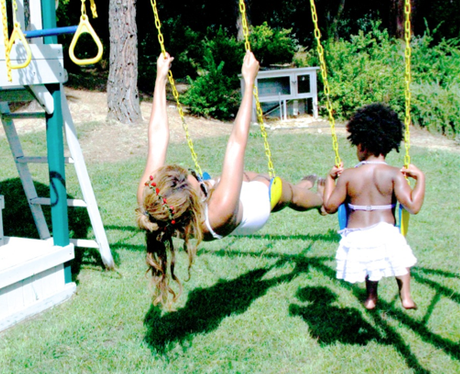 Beyonce and Blue Ivy Swing