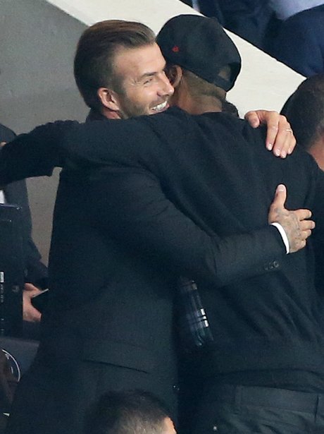 David Beckham with Jay Z and Beyonce