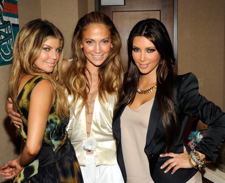 Fergie, Jennifer Lopez and Kim Kardashian