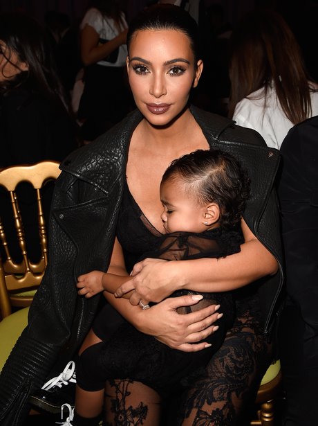 Kim Kardashian and North West Sleeping