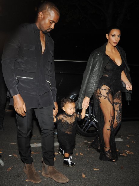 Kim Kardashian, Kanye West and North