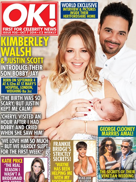 Kimberley Walsh and baby Bobby Jay