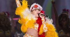 Miley Cyrus performs in Brazil 