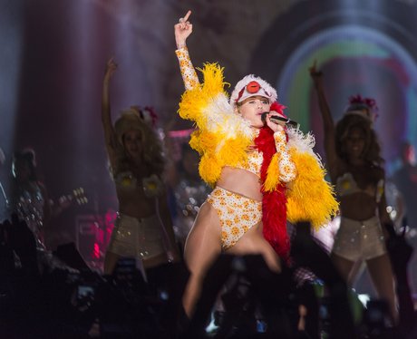 Miley Cyrus performs in Brazil