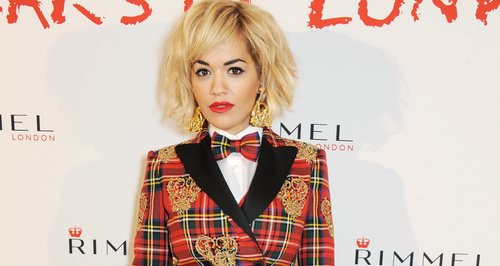Rita Ora Checked Suit 