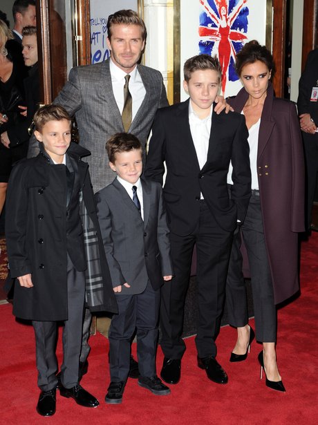 The Beckhams in Suits
