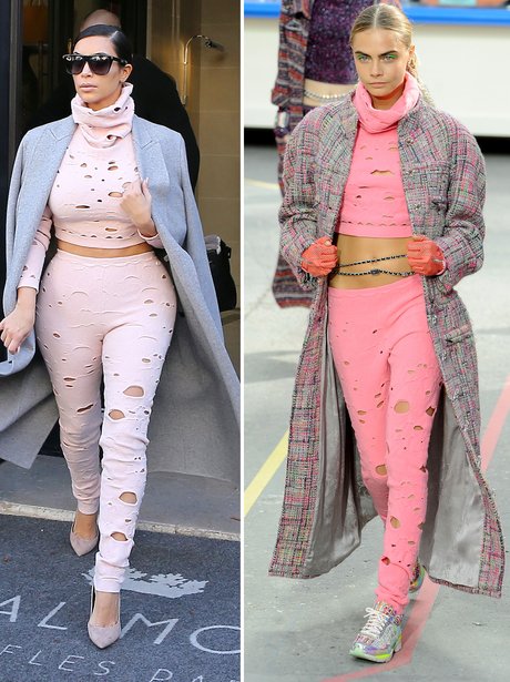 Who Wore It Best: Cara Delevigne and Kim Kardashian