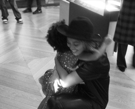 Beyonce and Blue Ivy Hugging