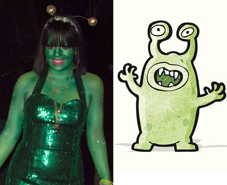 We wonder how long it took Lily Allen to paint herself green for her alien  costume!... - Capital